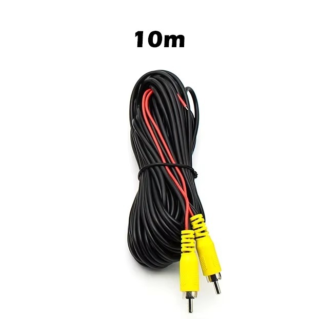 GreenYi AV RCA Cable 6M 10M 15M 20M for Rear View Camera with Video Trigger Wire Connecting Car Parking Rearview Monitor