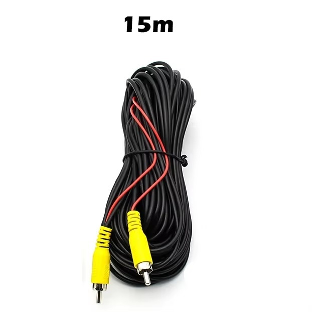 GreenYi AV RCA Cable 6M 10M 15M 20M for Rear View Camera with Video Trigger Wire Connecting Car Parking Rearview Monitor