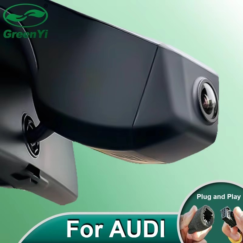 Plug and Play Hidden 4K Dash Cam Car DVR Front Rear Camera For Audi Q4 Q5 E-tron E tron 2021-2025 Support WiFi Phone App