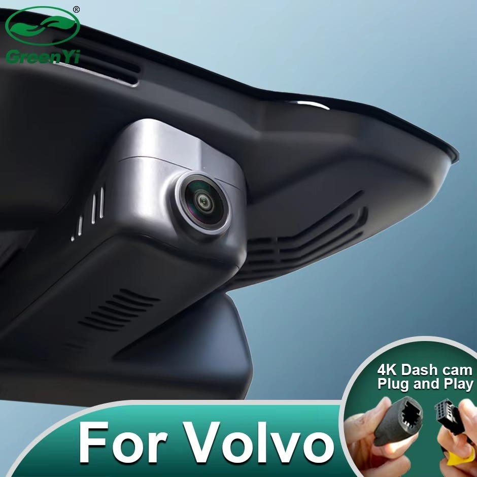 ﻿Plug and Play Hidden 4K WiFi Dash Cam Car DVR Front Rear Camera For Volvo XC60 Low-end 2014-2017 With a Protruding Front