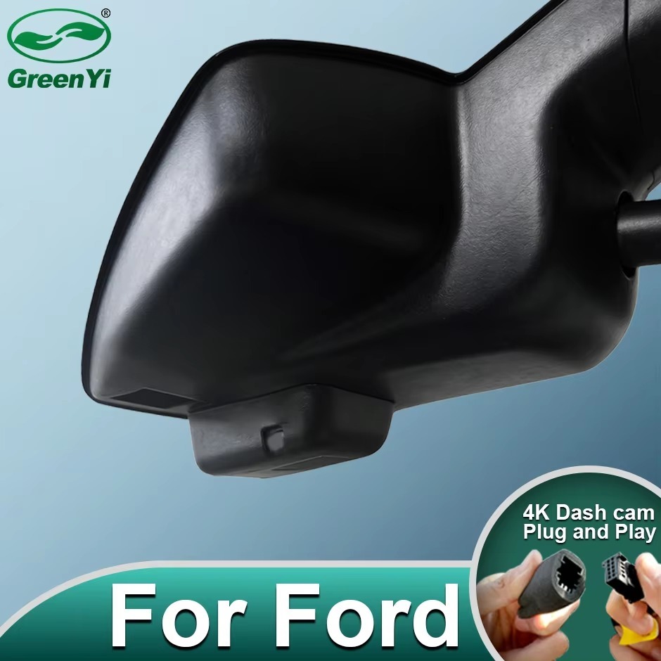 GreenYi Plug and Play Hidden 2K 4K WiFi Dash Cam for Ford Mondeo Low-end 2015-2020 Front Rear DVR Camera