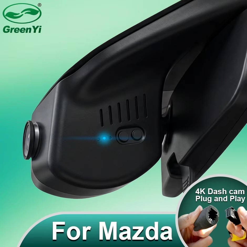 Plug and Play Hidden 4K WiFi Dash Cam Car DVR Front Rear Camera for Mazda CX-30 CX-50 CX-60 2023-2026