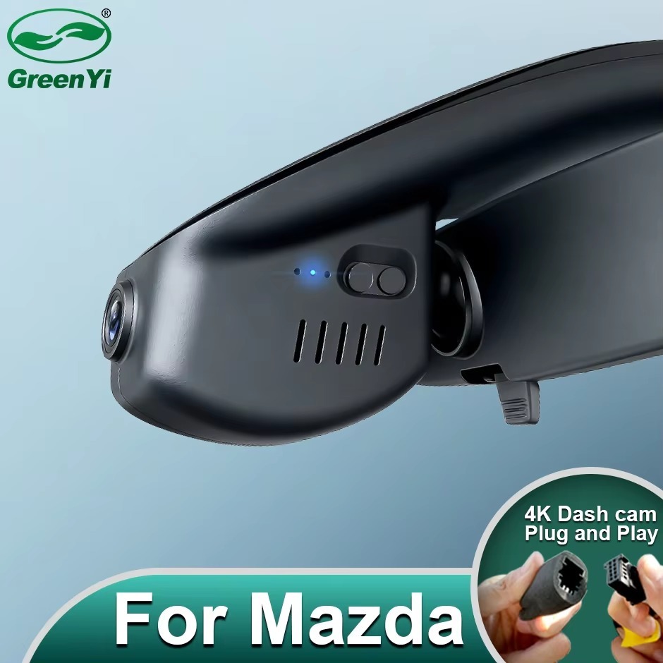 Plug and Play Hidden 4K WiFi APP Dash Cam Car DVR Front Rear Cam For Mazda CX-30 CX30 DM Mazda3 Axela 2020-2023 Easy Install