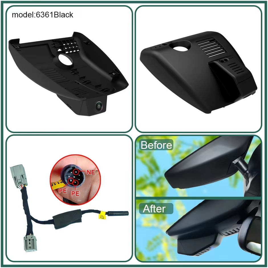 Plug and Play Hidden 4K WiFi APP Dash Cam Car DVR Front Rear Cam For Mazda CX3 CX4 CX5 CX-4 CX-5 KF 2017-2023 Easy to Install