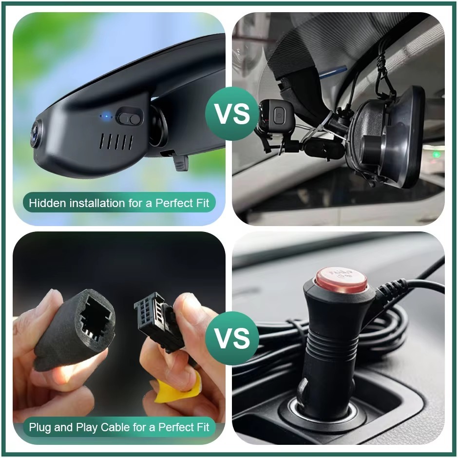 Plug and Play Hidden 4K WiFi APP Dash Cam Car DVR Front Rear Cam For Mazda CX-30 CX30 DM Mazda3 Axela 2020-2023 Easy Install