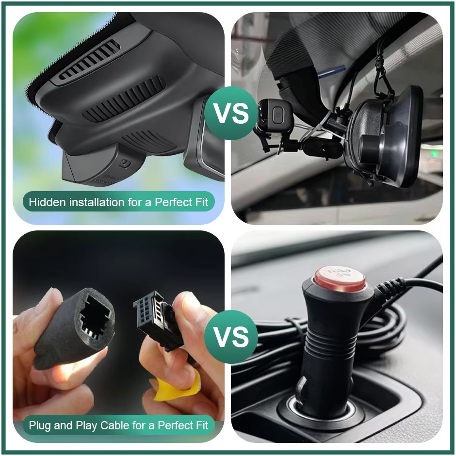 Plug and Play Hidden 4K WiFi Dash Cam Car DVR Front Rear Camera For Mercedes Benz MB E Class W213 S213 CLS C257 AMG GT C190