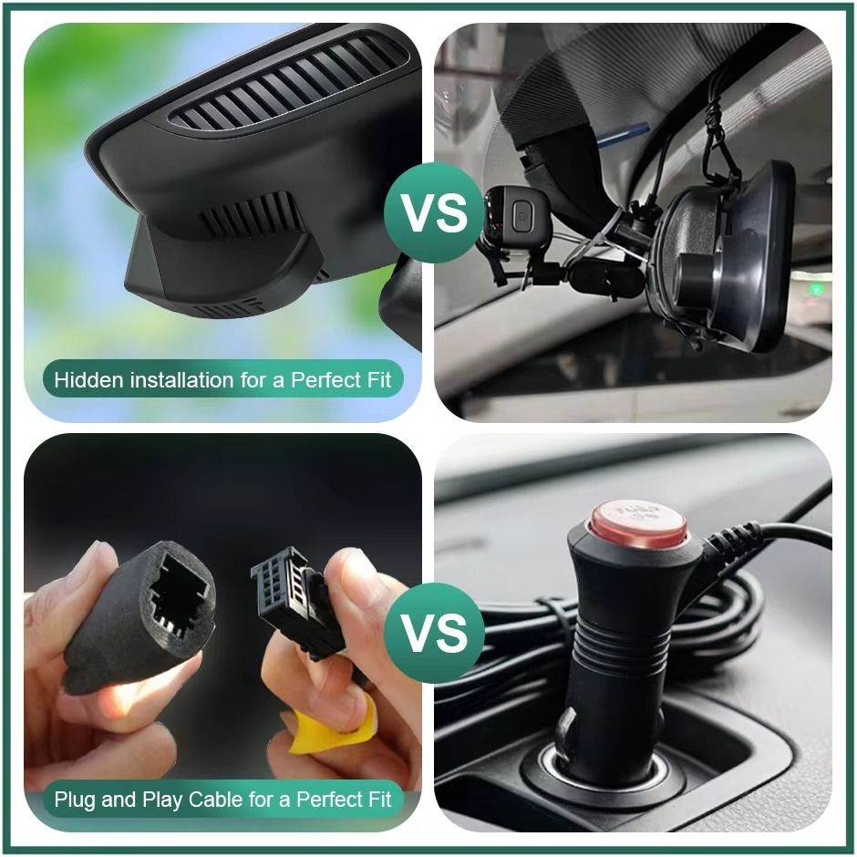 Plug and Play Hidden 4K WiFi Dash Cam Car DVR Front Rear Camera For Mercedes Benz E Class W212 W213 C Class W205 S205 GLC X253