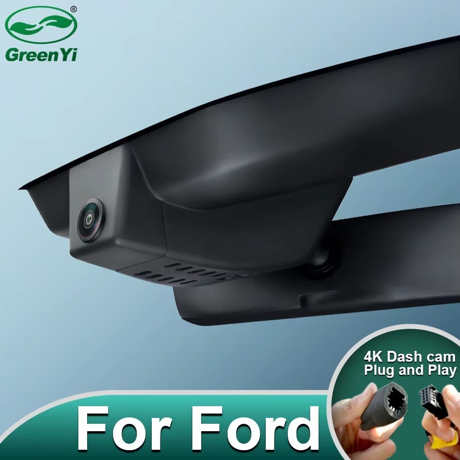 Plug and Play Hidden 4K WiFi APP Dash Cam Car DVR Front Rear Camera For Ford Mondeo High-end 2015-2020 Easy to Install