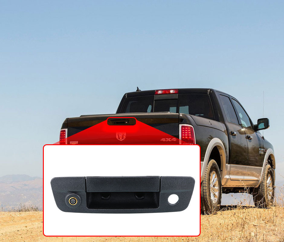 Tailgate Handle Backup Back up Camera Fit For 2009-2017 Dodge Ram 1500 2500 3500