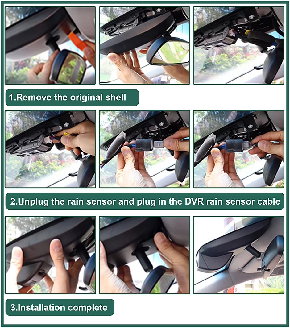 Peugeot 4008 5008 508L hidden dash cam detail 7