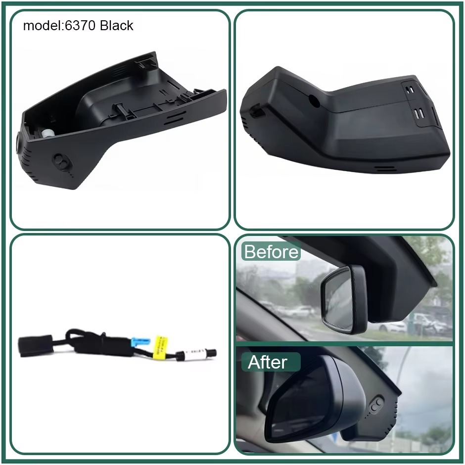 Plug and Play Hidden 4K WiFi APP Dash Cam Car DVR Front Rear Camera For Peugeot 4008 5008 508L Easy Install