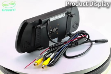1080P 7 Inch AHD Car Rear Mirror DVR Monitor IPS Touch Keys Support Front Rear Camera 2 Channels Video Recording