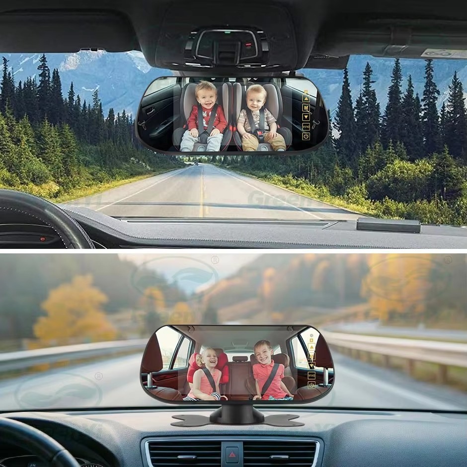 1080P 7 Inch AHD Car Rear Mirror DVR Monitor IPS Touch Keys Support Front Rear Camera 2 Channels Video Recording