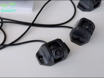 10.1 Inch AHD 1080P AI 360 Bird View Monitor with Camera For Truck Bus Van Sweeper Harvester Excavator DVR Panorama BSD System