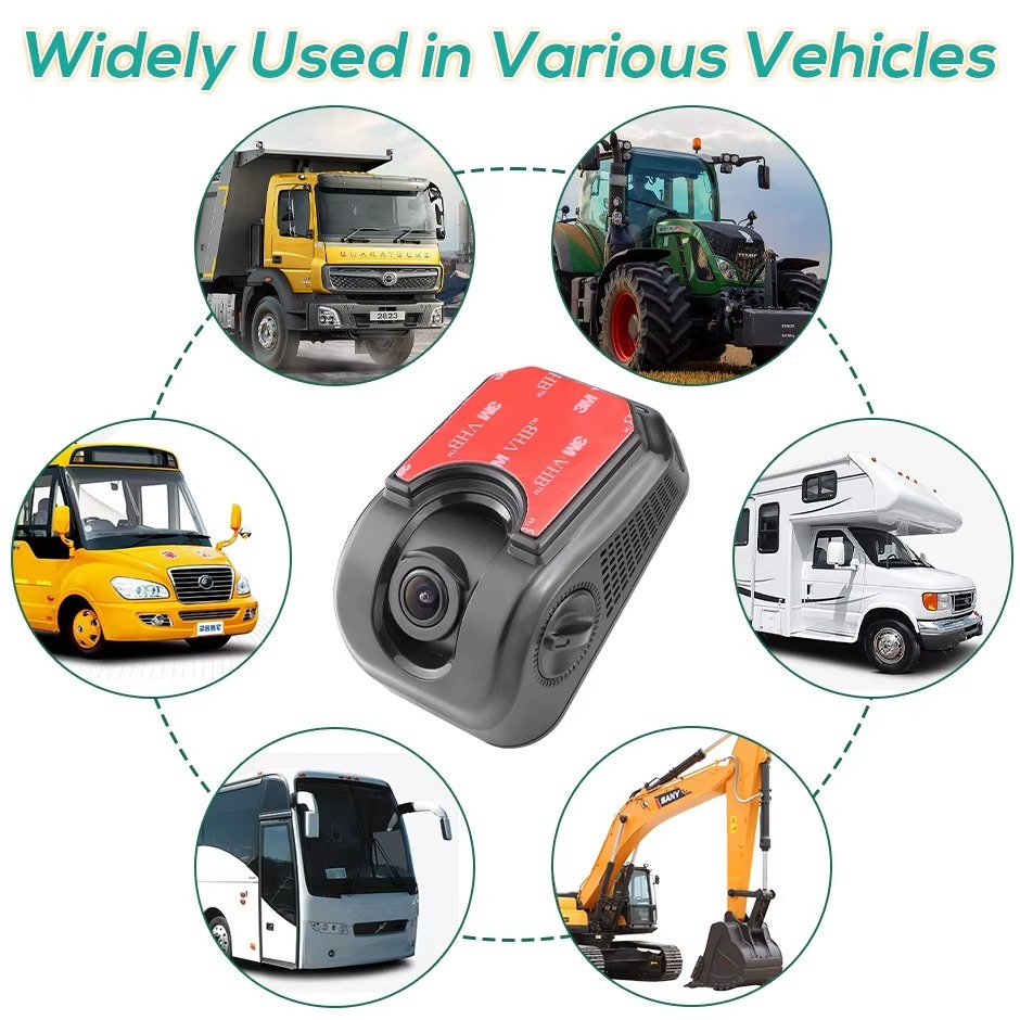 GreenYi AHD1080 Universal Car Windshield Front View Camera High Definition Starlight Night Vision Adjustable Angle For Bus Truck