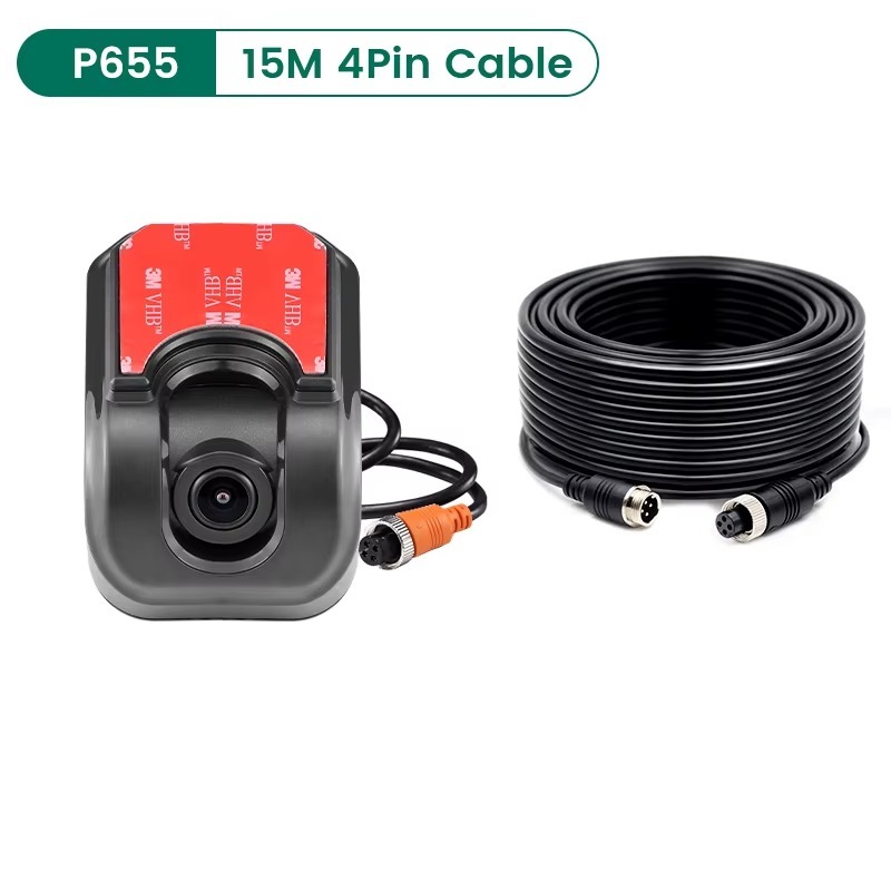 GreenYi AHD1080 Universal Car Windshield Front View Camera High Definition Starlight Night Vision Adjustable Angle For Bus Truck