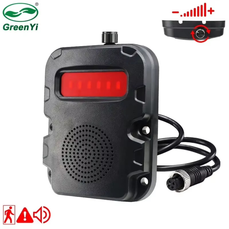 GreenYi Volume Adjustable Blind Spot Radar BSD Alarm Speaker Fit For Truck Bus Car Pedestrians Detection DVR Recorder Monitor