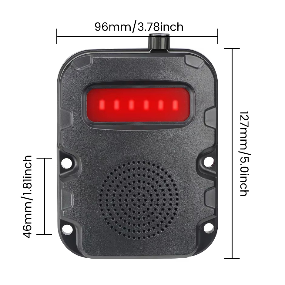 GreenYi Volume Adjustable Blind Spot Radar BSD Alarm Speaker Fit For Truck Bus Car Pedestrians Detection DVR Recorder Monitor