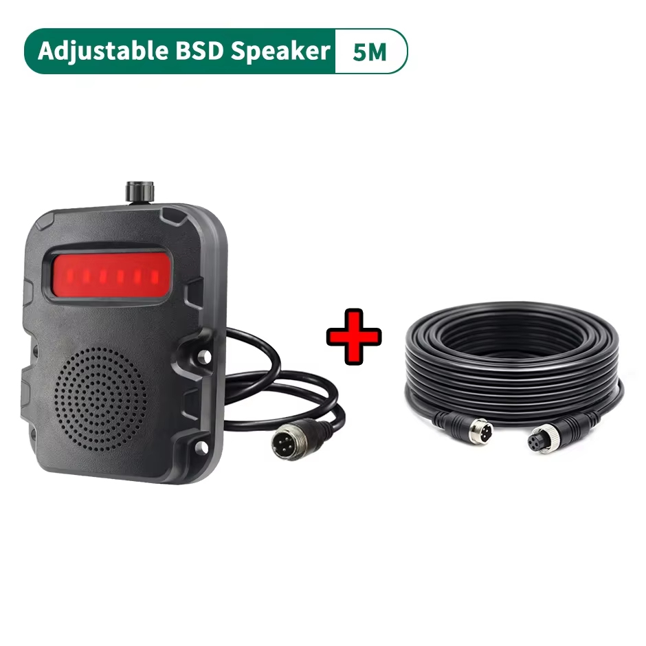 GreenYi Volume Adjustable Blind Spot Radar BSD Alarm Speaker Fit For Truck Bus Car Pedestrians Detection DVR Recorder Monitor