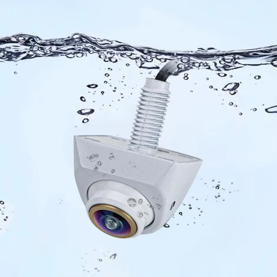 GreenYi Dynamic Trajectory AHD 1080P Adjust Angle White Car Reverse Backup Camera Waterproof for Android DVD Video Monitor