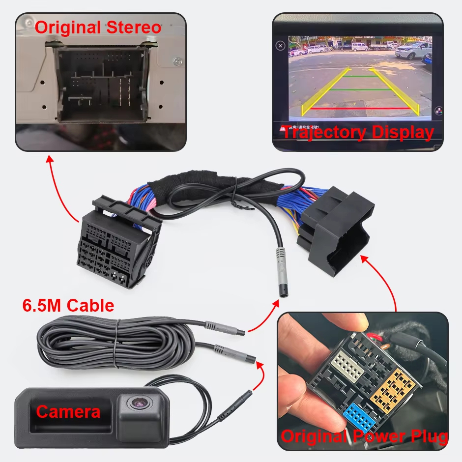 Canbus Data Dynamic Trajectory Car Reverse Backup Camera For Seat Arona 2017~2020 MIB Stereo, No Coding/ Plug and Play