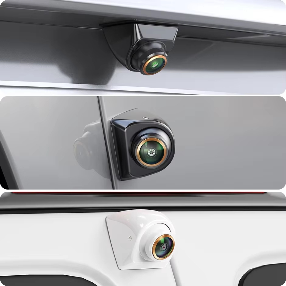 GreenYi Dynamic Trajectory AHD 1080P Adjust Angle White Car Reverse Backup Camera Waterproof for Android DVD Video Monitor