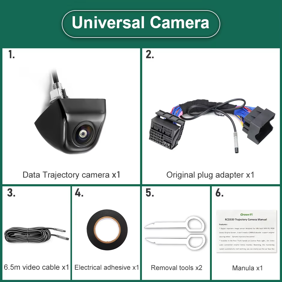 Canbus Data Dynamic Trajectory Car Reverse Backup Camera For Seat Arona 2017~2020 MIB Stereo, No Coding/ Plug and Play