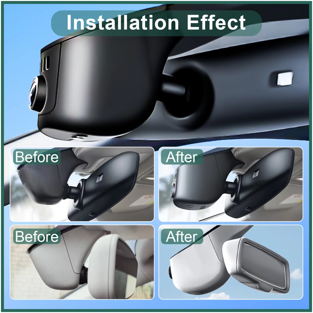 Plug and Play Hidden 4K Dash Cam Car DVR Front/Rear Camera For Audi A1 A3 S3 A4 A5 A6 A7 A8 Q2 Q3 Q4 Q5 Q6 Q7 Q8 2015-2025