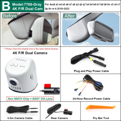 Gray 4K Dual Cam
