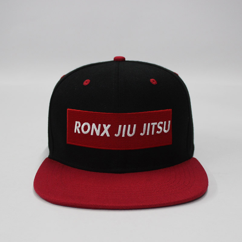 Custom Polyester Fabric 6 panel Snapback hat sports hats Customized logo