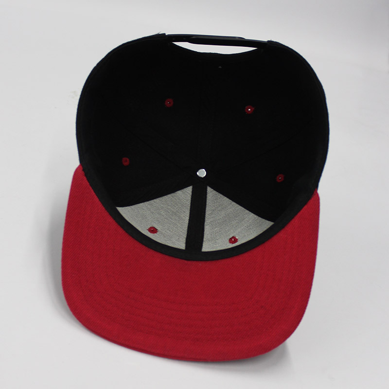 Custom Polyester Fabric 6 panel Snapback hat sports hats Customized logo