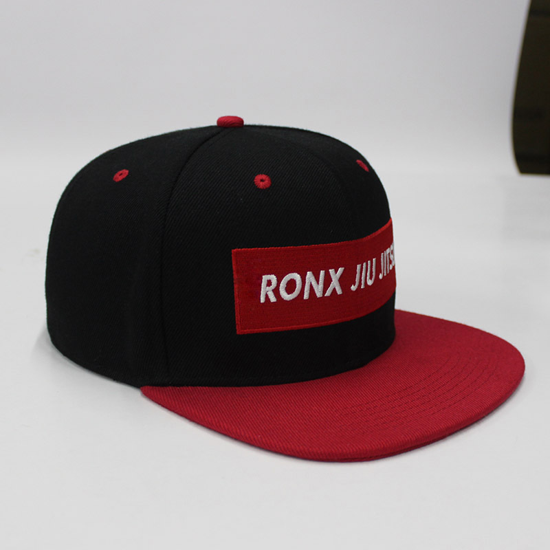 Custom Polyester Fabric 6 panel Snapback hat sports hats Customized logo