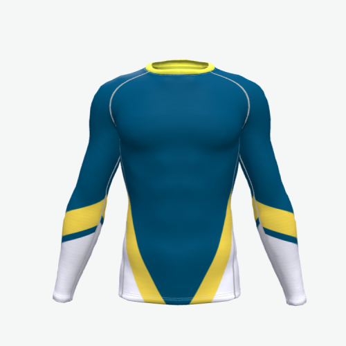 custom sublimated long sleeve jiu jitsu rash guard