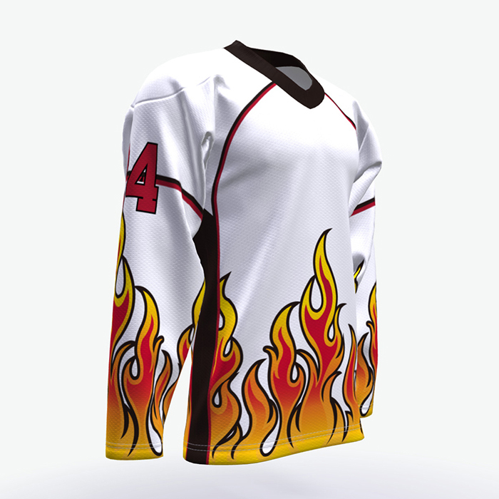 100% polyester custom colors practice hockey jersey