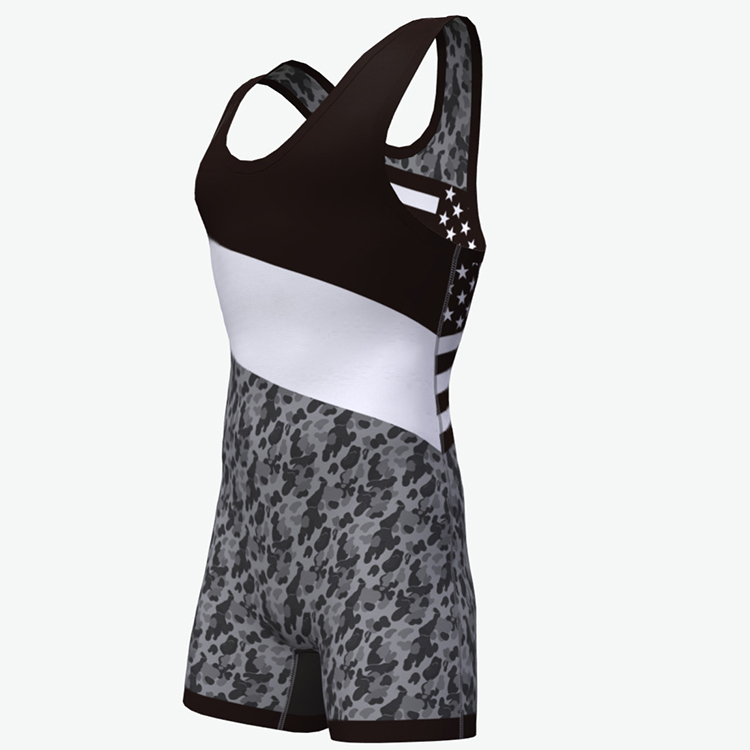 high quality digital print wrestling singlet for youth