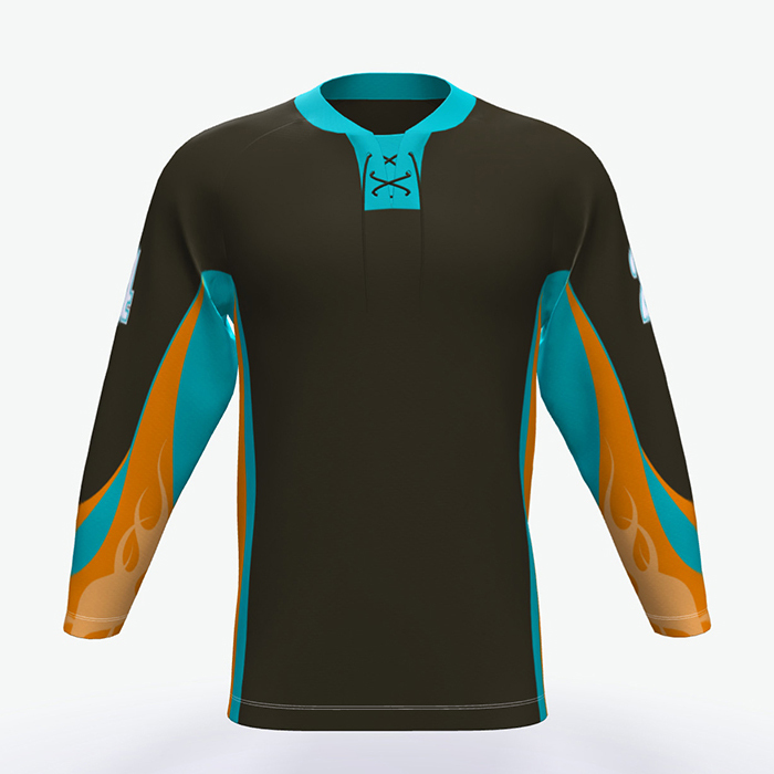 top qualiti sublim field ice hockey jersey