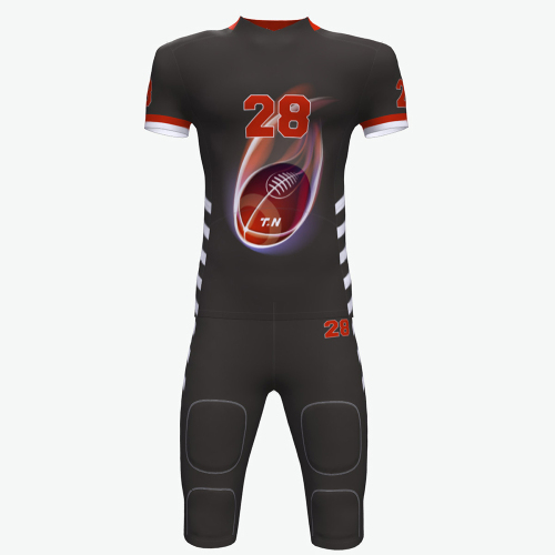 sublimated design american football uniform