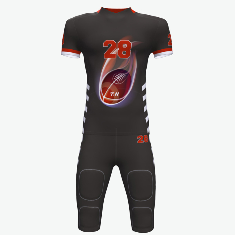 sublimated design american football uniform