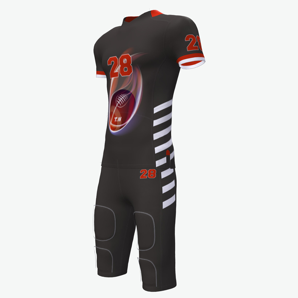 sublimated design american football uniform