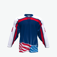 goalie cut ice hockey jersey with lace