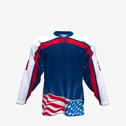 goalie cut ice hockey jersey with lace