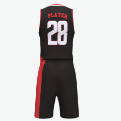 black basketball jersey uniform design