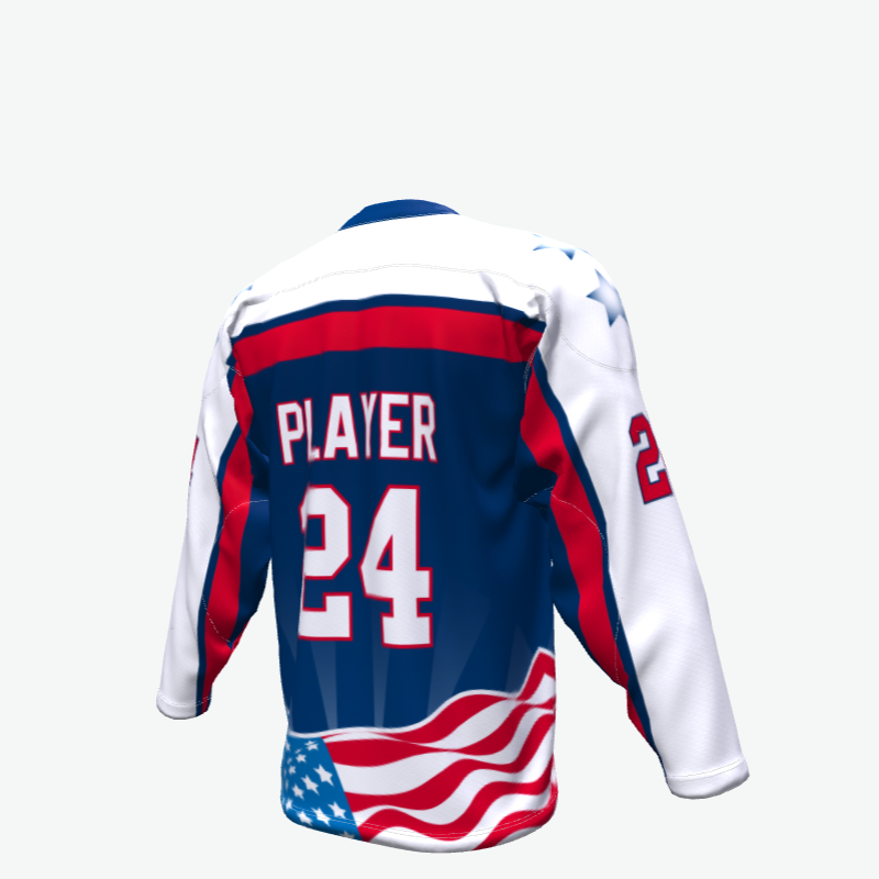 goalie cut ice hockey jersey with lace