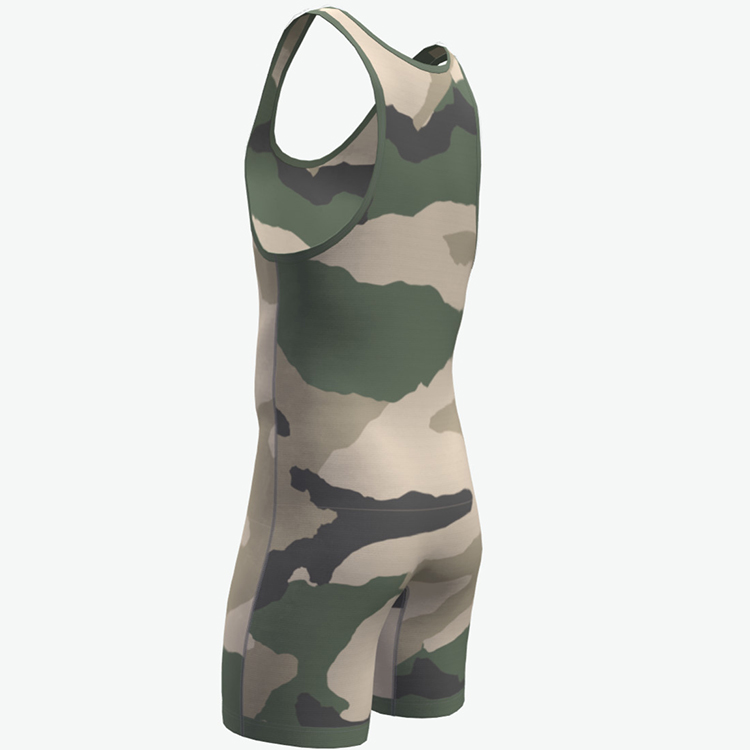 custom camo wrestling singlet