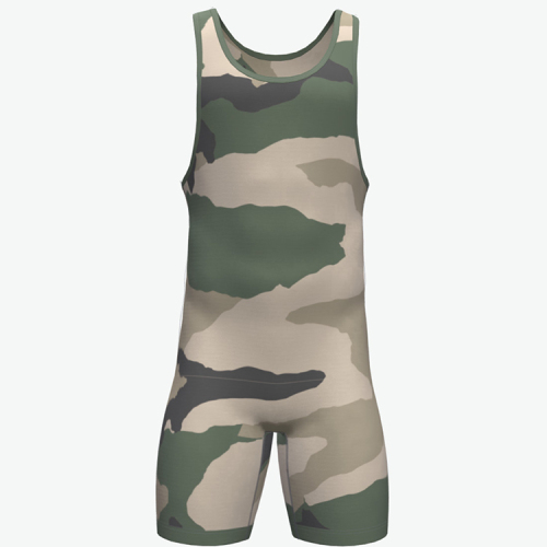 custom camo wrestling singlet