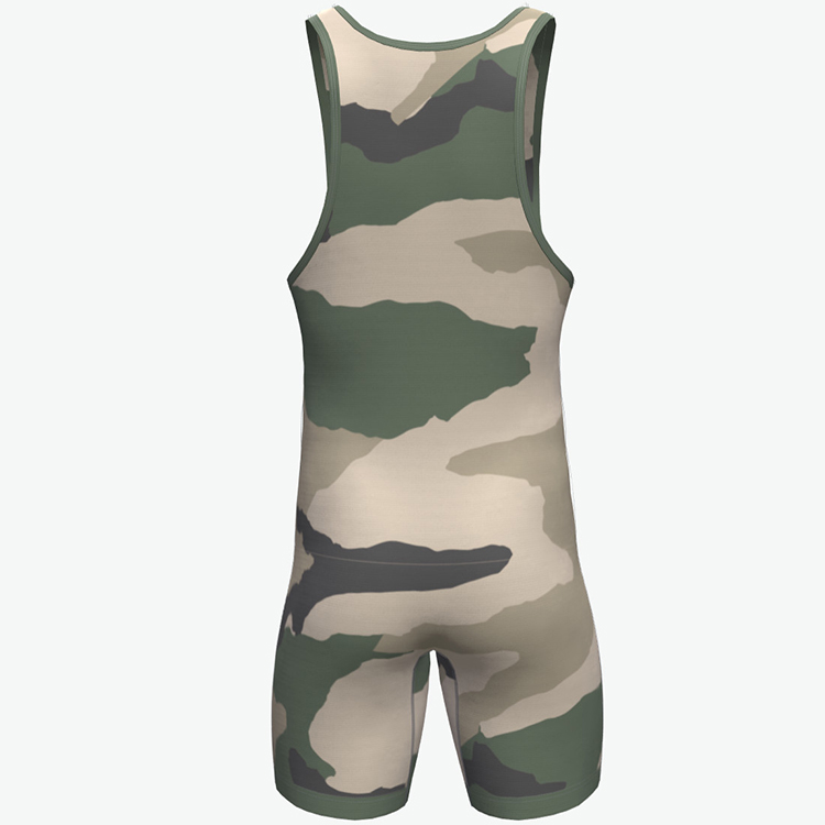 custom camo wrestling singlet