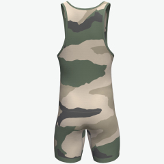 custom camo wrestling singlet