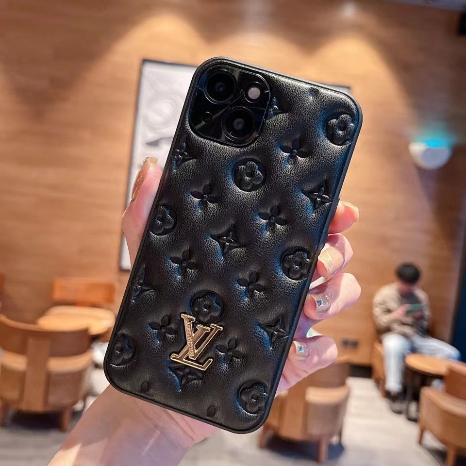 J-L-110303ルイヴィトン iphone14Proケース 金色ロゴ 贅沢 LOUIS VUITTON アイフォン14plus/14ケース  ブランド 高級レザー 全面カバー iPhone14pro max/13pro/13スマホカバー 柔らかいキズ防止  アップル13promax/12Proケース 