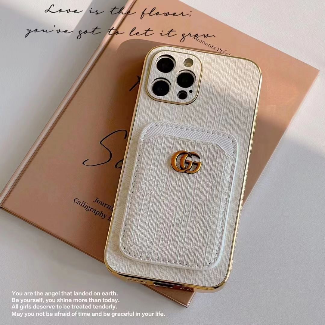 ブランド GUCCI モノグラム柄 iPhone14proスマホケース 贅沢ロゴカード 