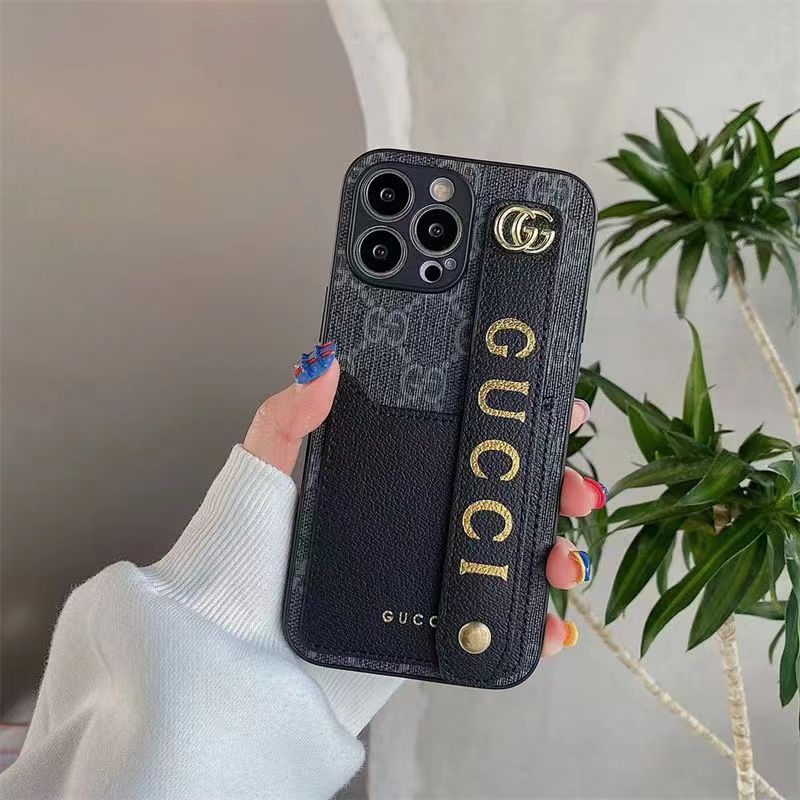 GUCCI アイフォン14MAXケース ベルト付き グッチIPHONE13pro maxケース